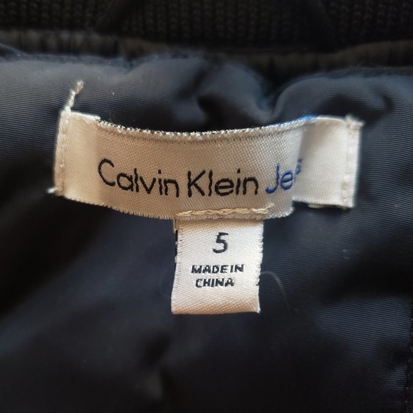 Calvin Klein Jeans Girls Bomber Jacket Size 5 - Picture 3 of 4